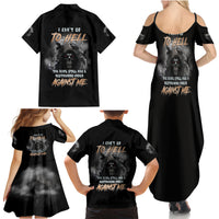 I Can't Go To Hell Reaper Bat Family Matching Summer Maxi Dress and Hawaiian Shirt - Wonder Print Shop