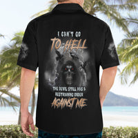 I Can't Go To Hell Reaper Bat Hawaiian Shirt - Wonder Print Shop