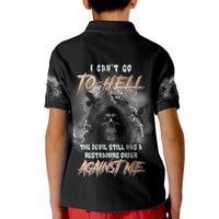 I Can't Go To Hell Reaper Bat Kid Polo Shirt - Wonder Print Shop