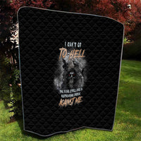 I Can't Go To Hell Reaper Bat Quilt - Wonder Print Shop