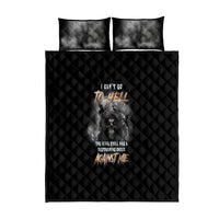 I Can't Go To Hell Reaper Bat Quilt Bed Set - Wonder Print Shop