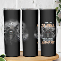 I Can't Go To Hell Reaper Bat Skinny Tumbler - Wonder Print Shop