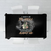 I Can't Go To Hell Reaper Bat Tablecloth - Wonder Print Shop