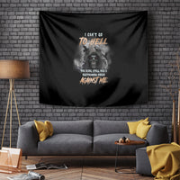 I Can't Go To Hell Reaper Bat Tapestry - Wonder Print Shop