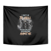 I Can't Go To Hell Reaper Bat Tapestry - Wonder Print Shop