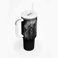 I Can't Go To Hell Reaper Bat Tumbler With Handle - Wonder Print Shop