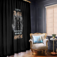I Can't Go To Hell Reaper Bat Window Curtain - Wonder Print Shop
