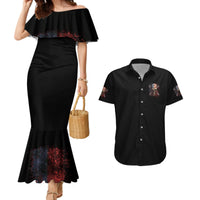 If Karma Doesn't Hit You Trust Me I Will Couples Matching Mermaid Dress and Hawaiian Shirt - Wonder Print Shop