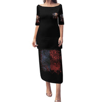 If Karma Doesn't Hit You Trust Me I Will Family Matching Puletasi Dress and Hawaiian Shirt - Wonder Print Shop