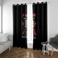 If Karma Doesn't Hit You Trust Me I Will Window Curtain - Wonder Print Shop