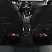 The Good Girl In Me 3 Skulls Rose Vintage Car Mats - Wonder Print Shop