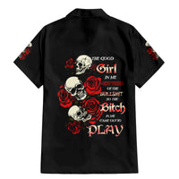 The Good Girl In Me 3 Skulls Rose Vintage Family Matching Mermaid Dress and Hawaiian Shirt - Wonder Print Shop