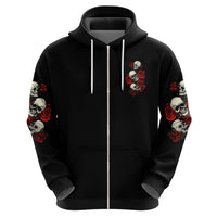 The Good Girl In Me 3 Skulls Rose Vintage Hoodie - Wonder Print Shop