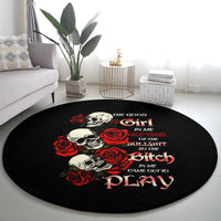 the-good-girl-in-me-3-skulls-rose-vintage-round-carpet