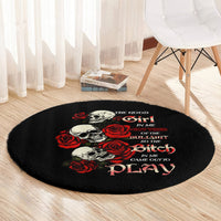 the-good-girl-in-me-3-skulls-rose-vintage-round-carpet