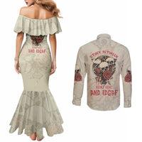 stuck-between-idk-idc-and-idgaf-skull-couples-matching-mermaid-dress-and-long-sleeve-button-shirt