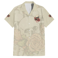 Stuck Between Idk Idc And Idgaf Skull Family Matching Short Sleeve Bodycon Dress and Hawaiian Shirt - Wonder Print Shop