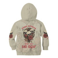 Stuck Between Idk Idc And Idgaf Skull Kid Hoodie - Wonder Print Shop