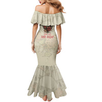 Stuck Between Idk Idc And Idgaf Skull Mermaid Dress - Wonder Print Shop