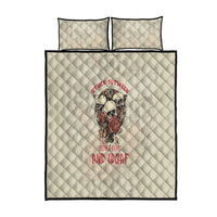 Stuck Between Idk Idc And Idgaf Skull Quilt Bed Set - Wonder Print Shop