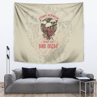Stuck Between Idk Idc And Idgaf Skull Tapestry - Wonder Print Shop