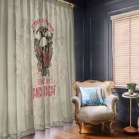 Stuck Between Idk Idc And Idgaf Skull Window Curtain - Wonder Print Shop