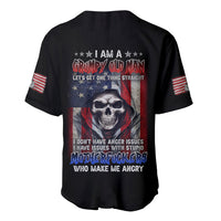 I Am A Grumpy Old Man Baseball Jersey - Wonder Print Shop