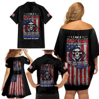 I Am A Grumpy Old Man Family Matching Off Shoulder Short Dress and Hawaiian Shirt - Wonder Print Shop