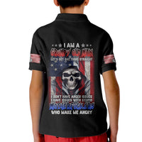 I Am A Grumpy Old Man Kid Polo Shirt - Wonder Print Shop