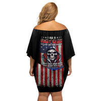 I Am A Grumpy Old Man Off Shoulder Short Dress - Wonder Print Shop