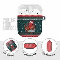 Merry Octomas Christmas AirPods Case Xmas Holiday Patterns - Wonder Print Shop