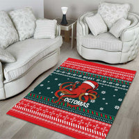 Merry Octomas Christmas Area Rug Xmas Holiday Patterns - Wonder Print Shop