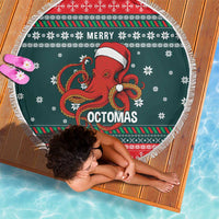 Merry Octomas Christmas Beach Blanket Xmas Holiday Patterns - Wonder Print Shop