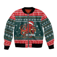 Merry Octomas Christmas Bomber Jacket Xmas Holiday Patterns - Wonder Print Shop