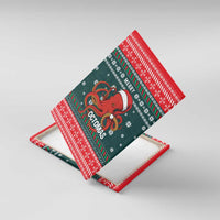 Merry Octomas Christmas Canvas Wall Art Xmas Holiday Patterns - Wonder Print Shop