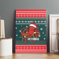 Merry Octomas Christmas Canvas Wall Art Xmas Holiday Patterns - Wonder Print Shop