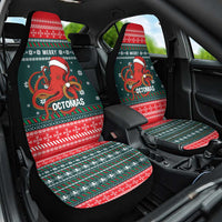 Merry Octomas Christmas Car Seat Cover Xmas Holiday Patterns - Wonder Print Shop