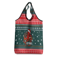 Merry Octomas Christmas Grocery Bag Xmas Holiday Patterns - Wonder Print Shop