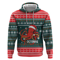 Merry Octomas Christmas Hoodie Xmas Holiday Patterns - Wonder Print Shop