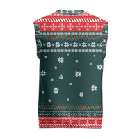Merry Octomas Christmas Knitted V-Neck Vest Xmas Holiday Patterns - Wonder Print Shop