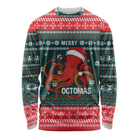 Merry Octomas Christmas Long Sleeve Shirt Xmas Holiday Patterns - Wonder Print Shop