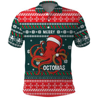 Merry Octomas Christmas Polo Shirt Xmas Holiday Patterns - Wonder Print Shop