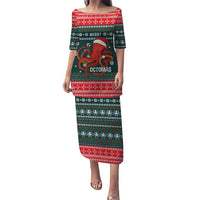 Merry Octomas Christmas Puletasi Xmas Holiday Patterns - Wonder Print Shop