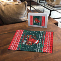 Merry Octomas Christmas Puzzle Xmas Holiday Patterns - Wonder Print Shop