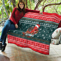 Merry Octomas Christmas Quilt Xmas Holiday Patterns - Wonder Print Shop