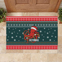 Merry Octomas Christmas Rubber Doormat Xmas Holiday Patterns - Wonder Print Shop