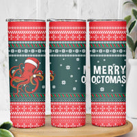 Merry Octomas Christmas Skinny Tumbler Xmas Holiday Patterns - Wonder Print Shop