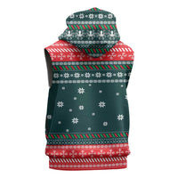 Merry Octomas Christmas Sleeveless Zip Hoodie Xmas Holiday Patterns - Wonder Print Shop