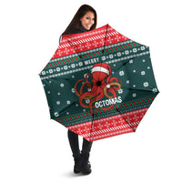 Merry Octomas Christmas Umbrella Xmas Holiday Patterns - Wonder Print Shop