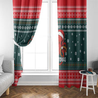 Merry Octomas Christmas Window Curtain Xmas Holiday Patterns - Wonder Print Shop